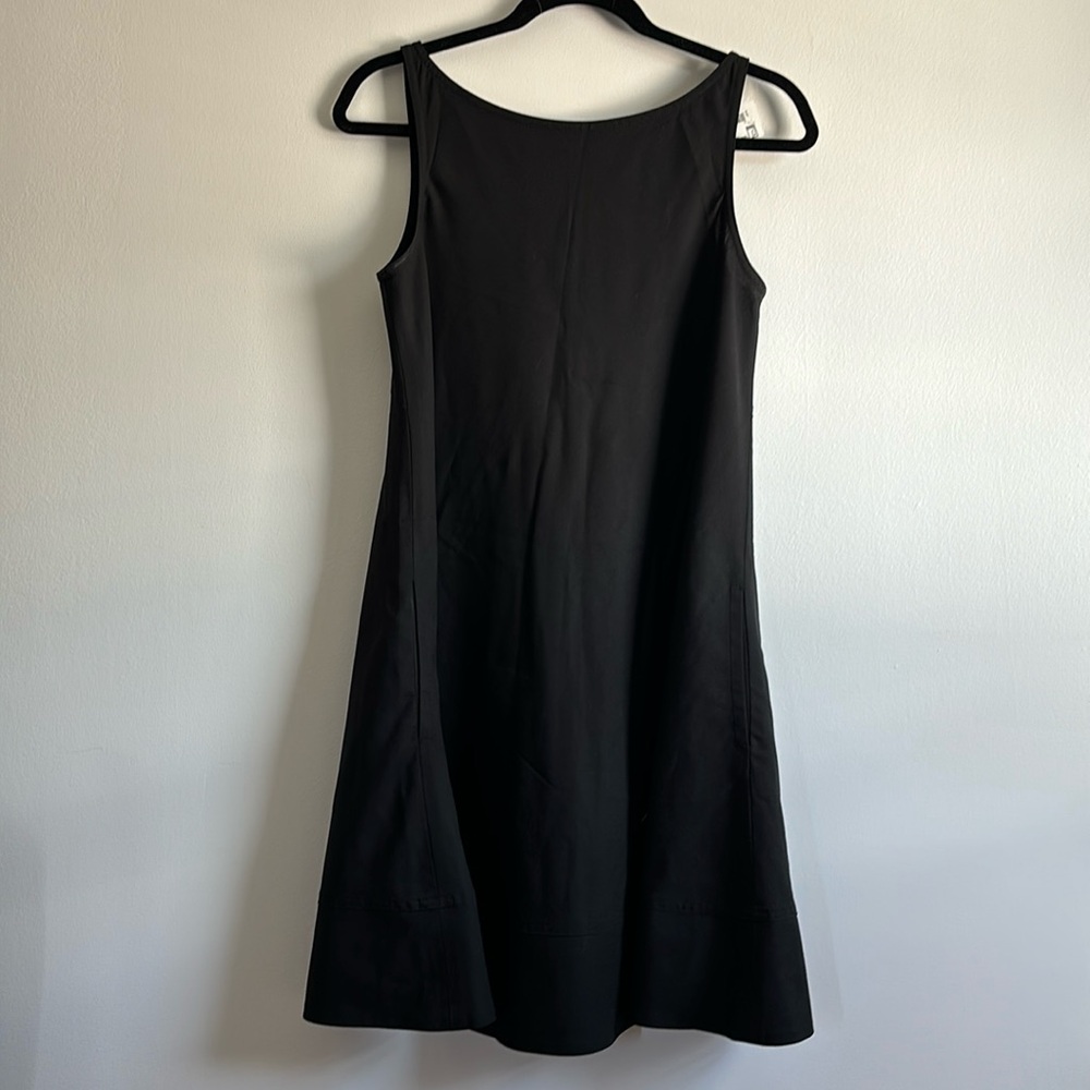 Theory Black Sleeveless A-Line Dress